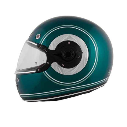 Royal Enfield RF1 FF Meteor Ring ID ABS Gloss Petrol Green Helmet