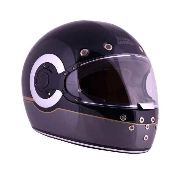 Royal Enfield RF1 FF Meteor Ring Id Abs Gloss Black Helmet