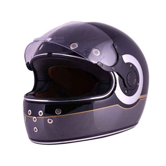Royal Enfield RF1 FF Meteor Ring Id Abs Gloss Black Helmet