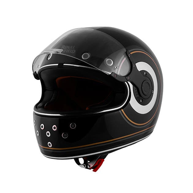 Royal Enfield RF1 FF Meteor Ring Id Abs Gloss Black Helmet