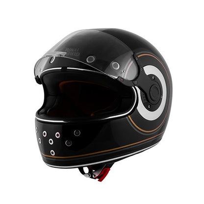 Royal Enfield RF1 FF Meteor Ring Id Abs Gloss Black Helmet