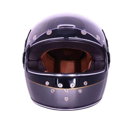 Royal Enfield RF1 FF Meteor Ring Id Abs Gloss Black Helmet