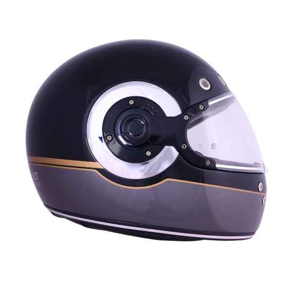 Royal Enfield RF1 FF Meteor Ring Id Abs Gloss Black Helmet