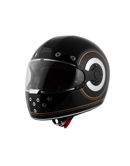 Royal Enfield RF1 FF Meteor Ring Id Abs Gloss Black Helmet
