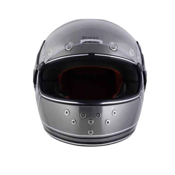 Royal Enfield RF1 FF Meteor Ring Id Abs Gloss Gun Grey Helmet