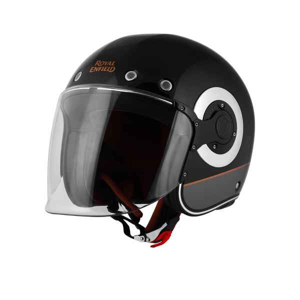 Royal Enfield RJ1 Of Meteor Marine Id Abs Gloss Black Helmet