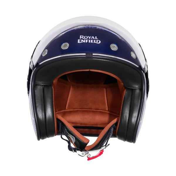 Royal Enfield RJ1 Of Meteor Marine Id Abs Gloss Blue Helmet