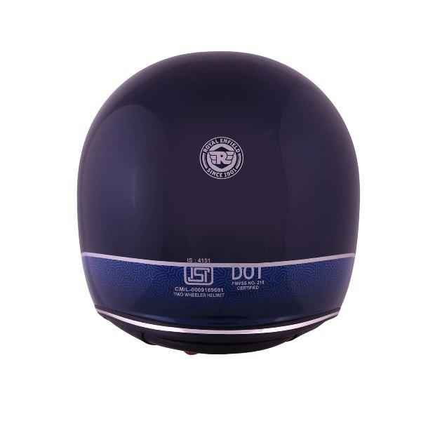 Royal Enfield RJ1 Of Meteor Marine Id Abs Gloss Blue Helmet