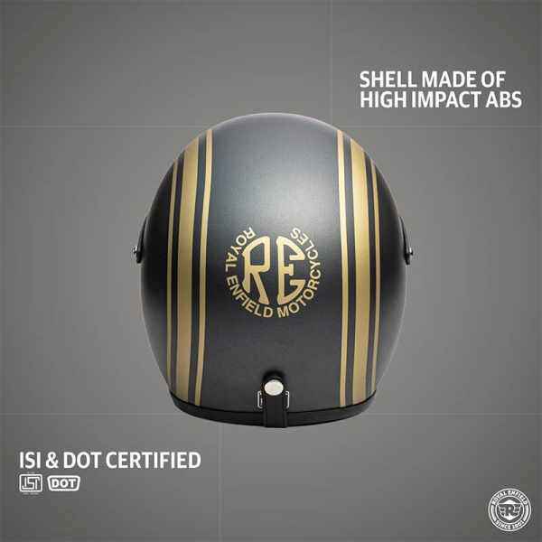 Royal Enfield RVP Stripe Open Face Lightweight Helmet Athena Grey