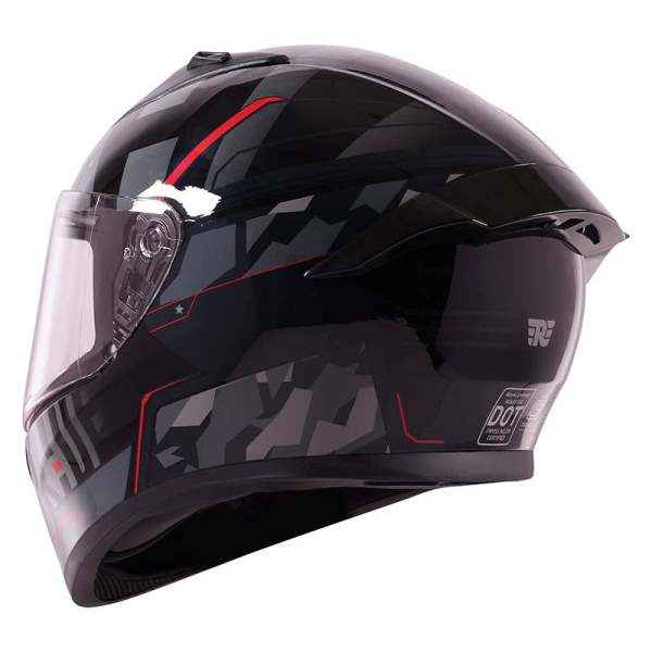 Royal Enfield Roadster Geo Camo Face Helmet Black