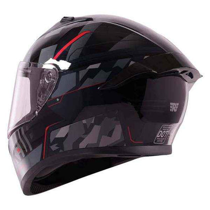 Royal Enfield Roadster Geo Camo Face Helmet Black