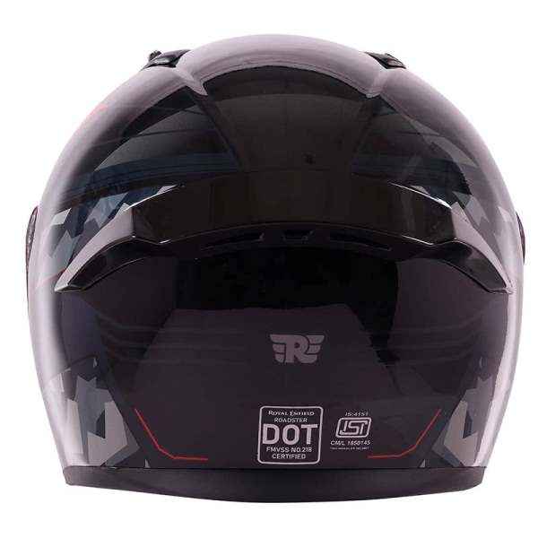 Royal Enfield Roadster Geo Camo Face Helmet Black