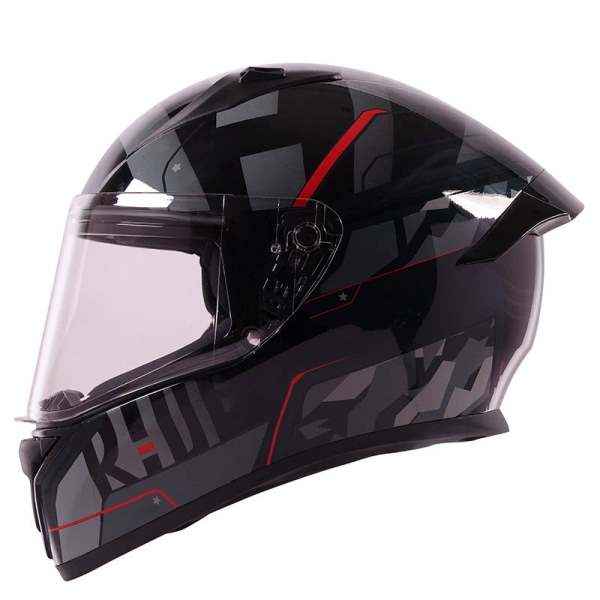 Royal Enfield Roadster Geo Camo Face Helmet Black