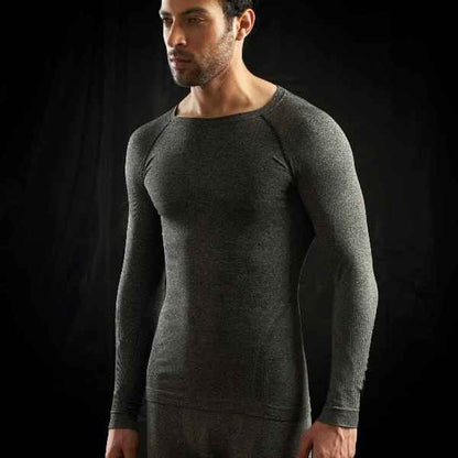 Royal Enfield Seamless Top Base Layer (Dark Grey Melange)