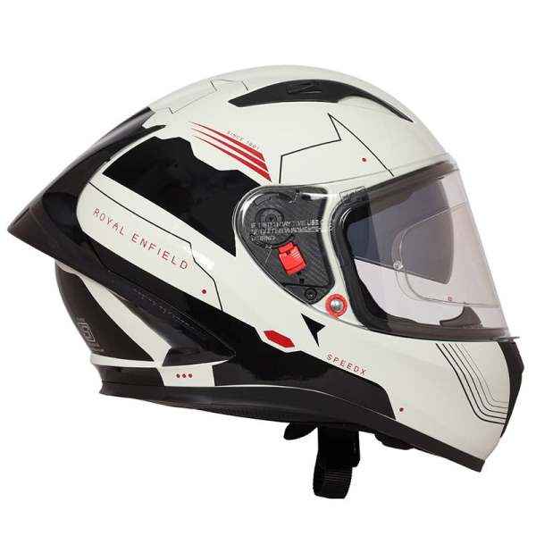 Royal Enfield Speedx Full Face Blitz Helmet Off White