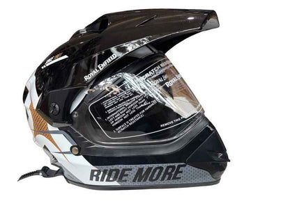 Royal Enfield Throttle Dual Sport Kinetic Gloss Grey Helmet