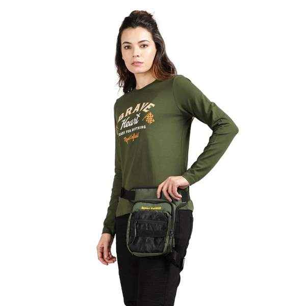 Royal Enfield Traillock Women's Thigh Bag Dark Green