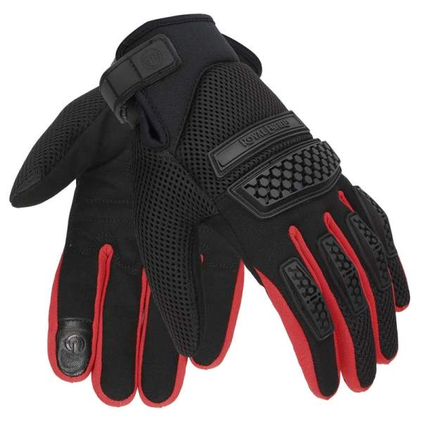 Royal Enfield Urban Hustler Gloves Black & Red