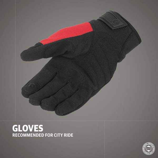 Royal Enfield Urban Hustler V2 Gloves Red