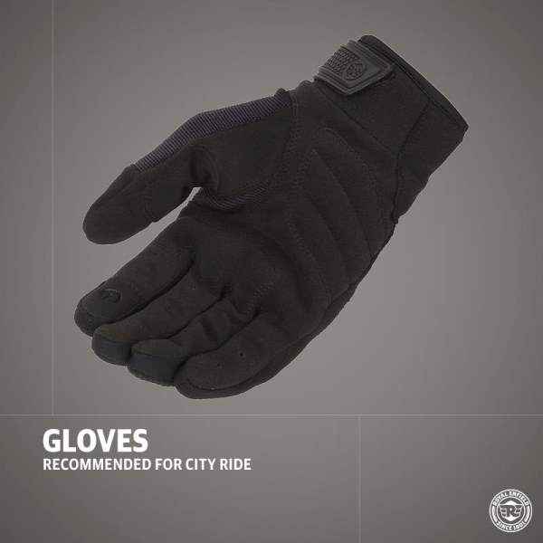 Royal Enfield Urban Hustler V2 Gloves Black