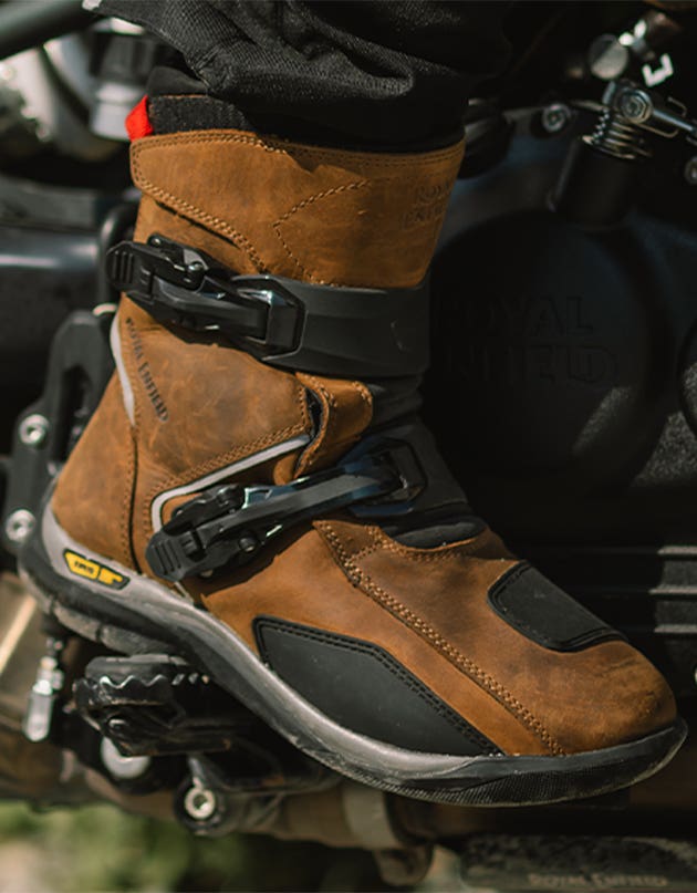 Royal Enfield Wanderer Waterproof Riding Boots (Brown)