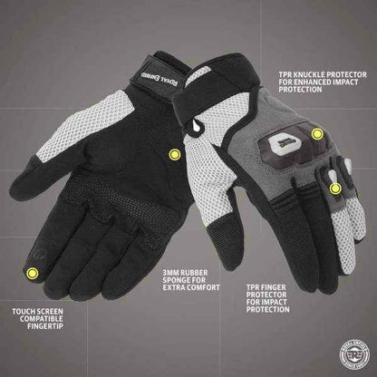 Royal Enfiled Rambler V3 Gloves Olive Black