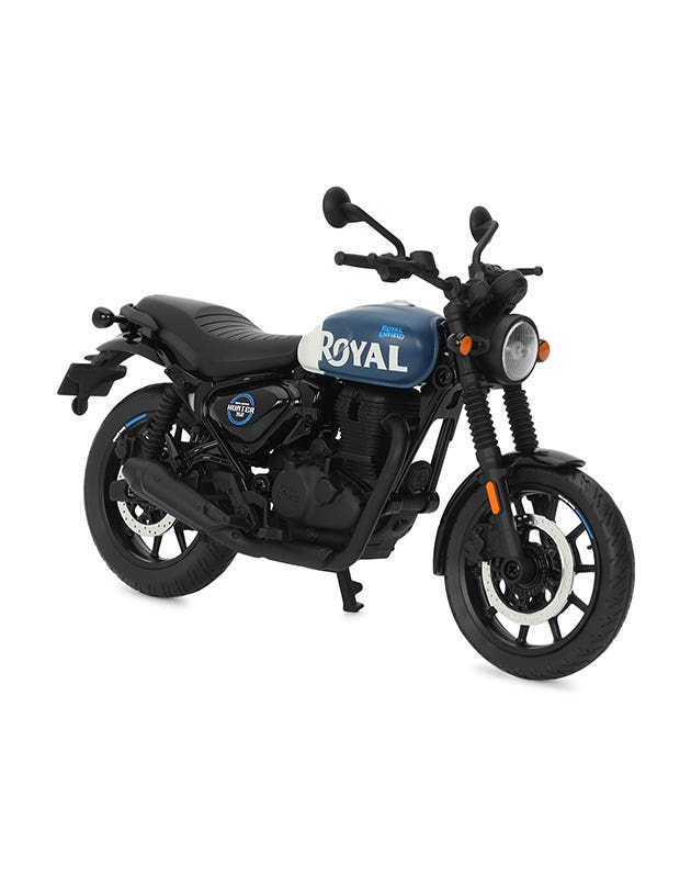 Royal Enfield Hunter 350 Scale Model (Rebel Blue) - RLCSMO260001