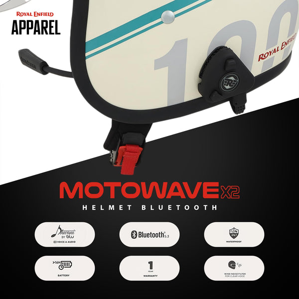 Motowave X2 - Royal Enfield Universal Bluetooth for Helmet