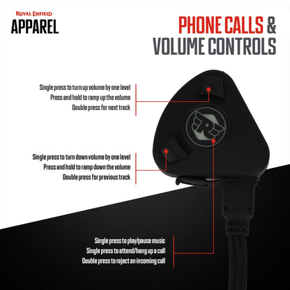 Motowave X2 - Royal Enfield Universal Bluetooth for Helmet