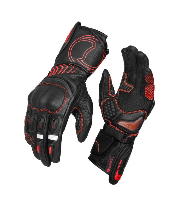 Rynox Advento Pro Gloves - Black Red