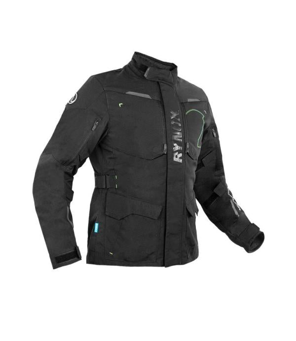 Rynox Advento Pro Jacket - Black Hi-viz green