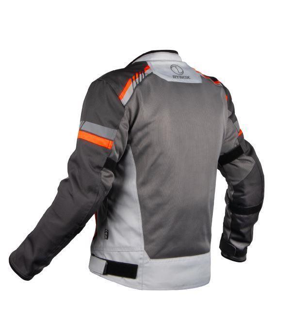 Rynox-Air Gt 4 Jacket CE-Certified Class A (Grey Hi-Viz Orange