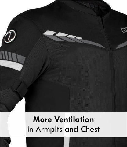 Rynox-Air Gt 4 Jacket CE-Certified Class A (Black/White)