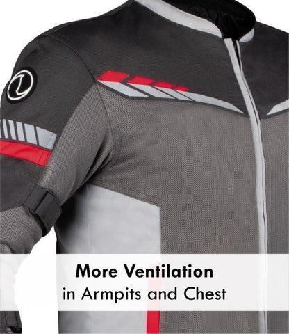 Rynox-Air Gt 4 Jacket CE-Certified Class A (Grey/Red)