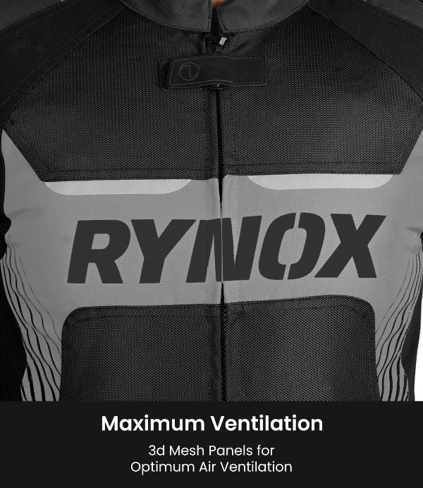 Rynox Apex Evo Jacket - CE Certified Class AA-Black Hi Viz Green