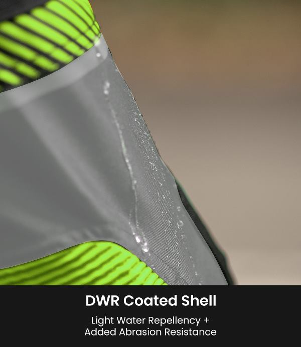 Rynox Apex Evo Jacket - CE Certified Class AA-Black Hi Viz Green