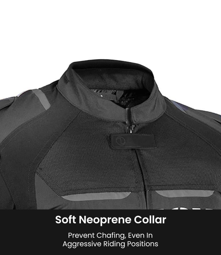 Rynox Apex Evo Jacket - CE Certified Class AA-Black White