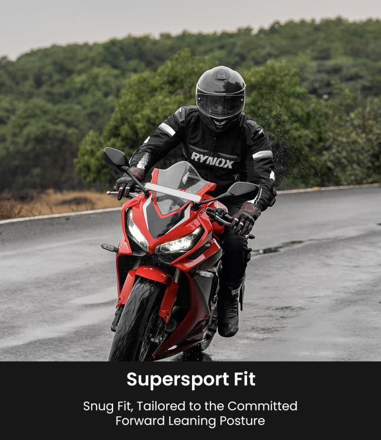 Rynox Apex Evo Jacket - CE Certified Class AA-Black White