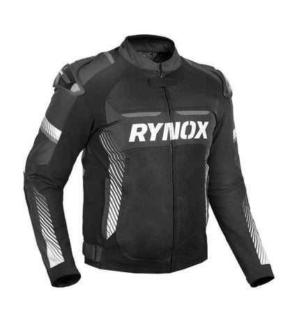 Rynox Apex Evo Jacket - CE Certified Class AA-Black White
