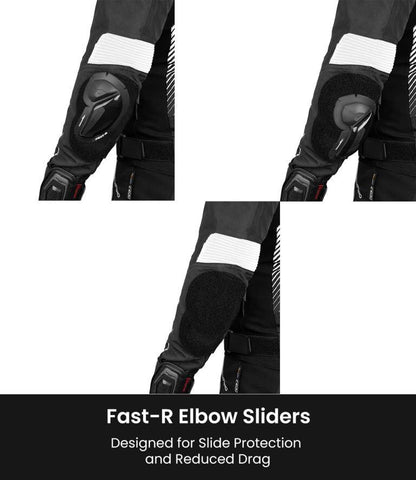 Rynox Apex Evo Jacket - CE Certified Class AA-Black White