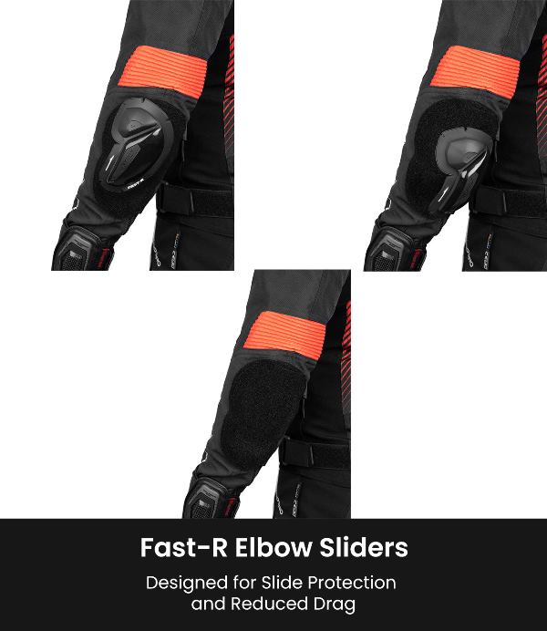 Rynox Apex Evo Jacket - CE Certified Class AA-Black Red