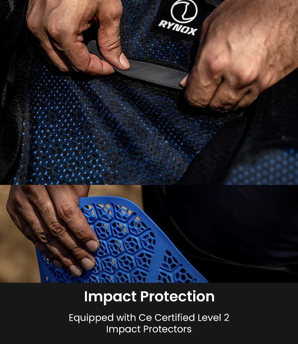 Rynox Apex Evo Jacket - CE Certified Class AA-Black Red