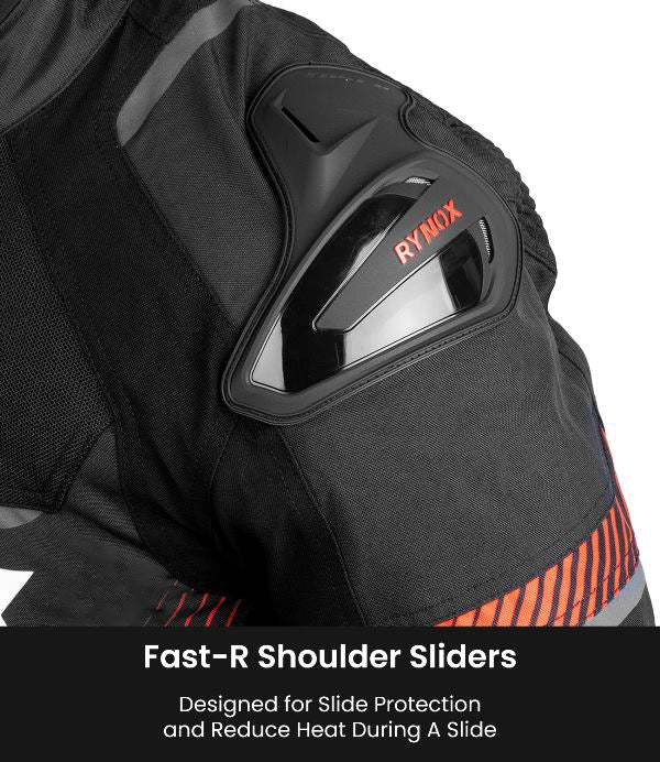 Rynox Apex Evo Jacket - CE Certified Class Aa-Black Red