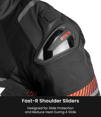 Rynox Apex Evo Jacket - CE Certified Class Aa-Black Red