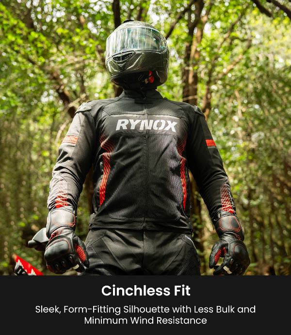 Rynox Apex Evo Jacket - CE Certified Class Aa-Black Red