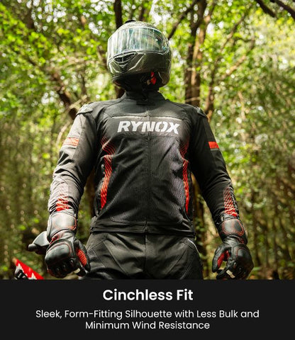 Rynox Apex Evo Jacket - CE Certified Class Aa-Black Red