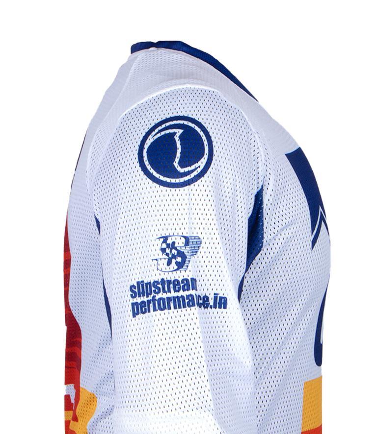 Rynox Ashish Raorane Rally Replica Jersey 2023 Edition - White Blue