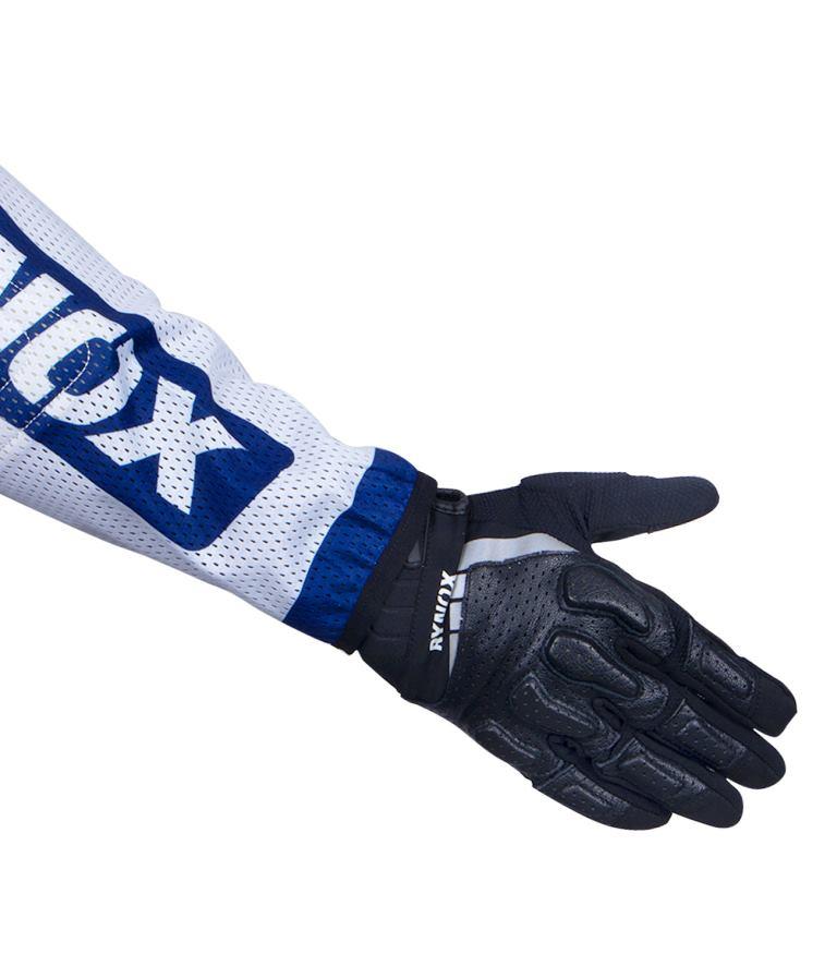 Rynox Ashish Raorane Rally Replica Jersey 2023 Edition - White Blue