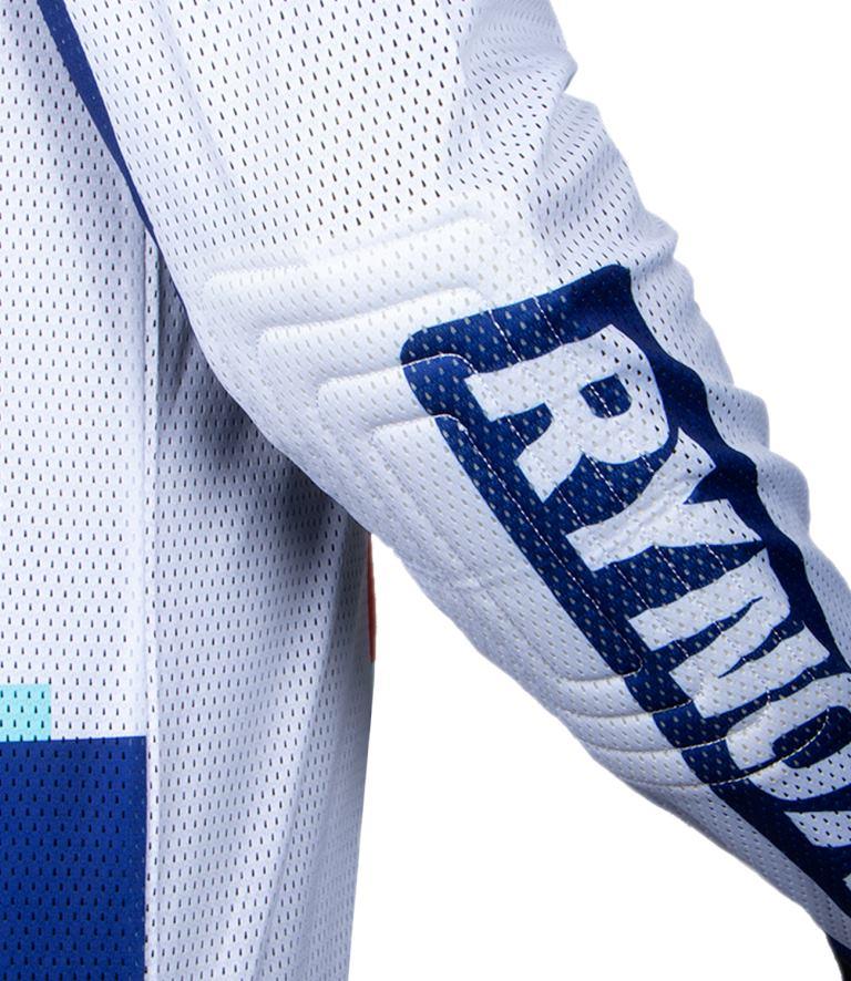 Rynox Ashish Raorane Rally Replica Jersey 2023 Edition - White Blue