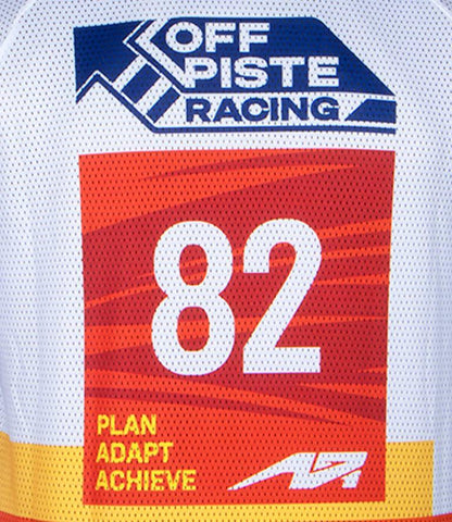 Rynox Ashish Raorane Rally Replica Jersey 2023 Edition - White Blue